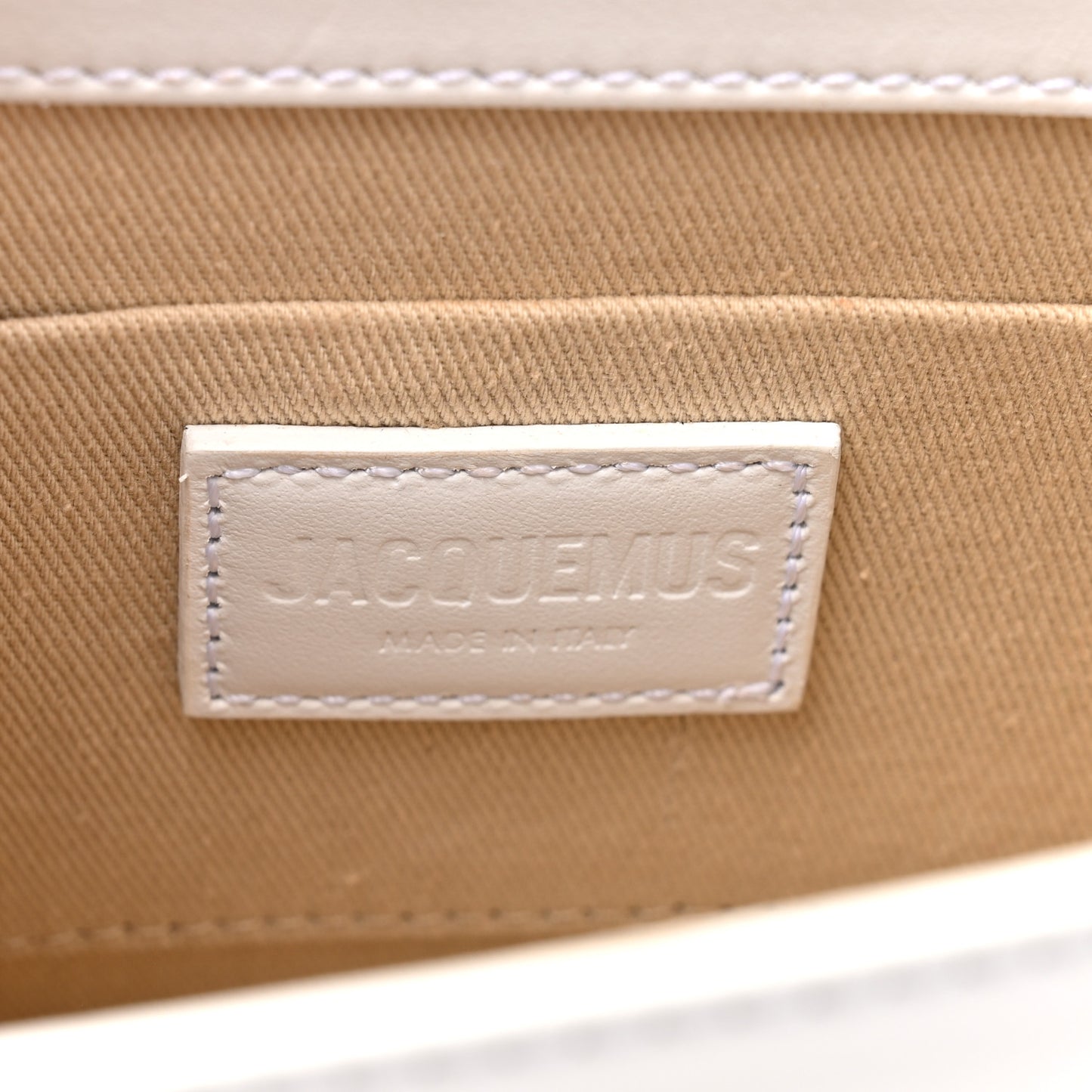 Smooth Calfskin Le Chiquito Noeud White
