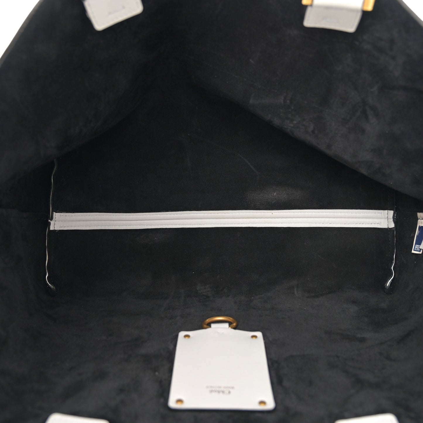 Calfskin Small Marcie Tote White