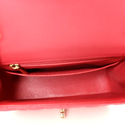 Chanel Caviar Quilted Mini Square Flap Pink 5 of 12