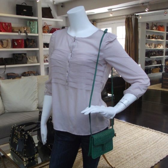 Woven Shoulder Bag Green