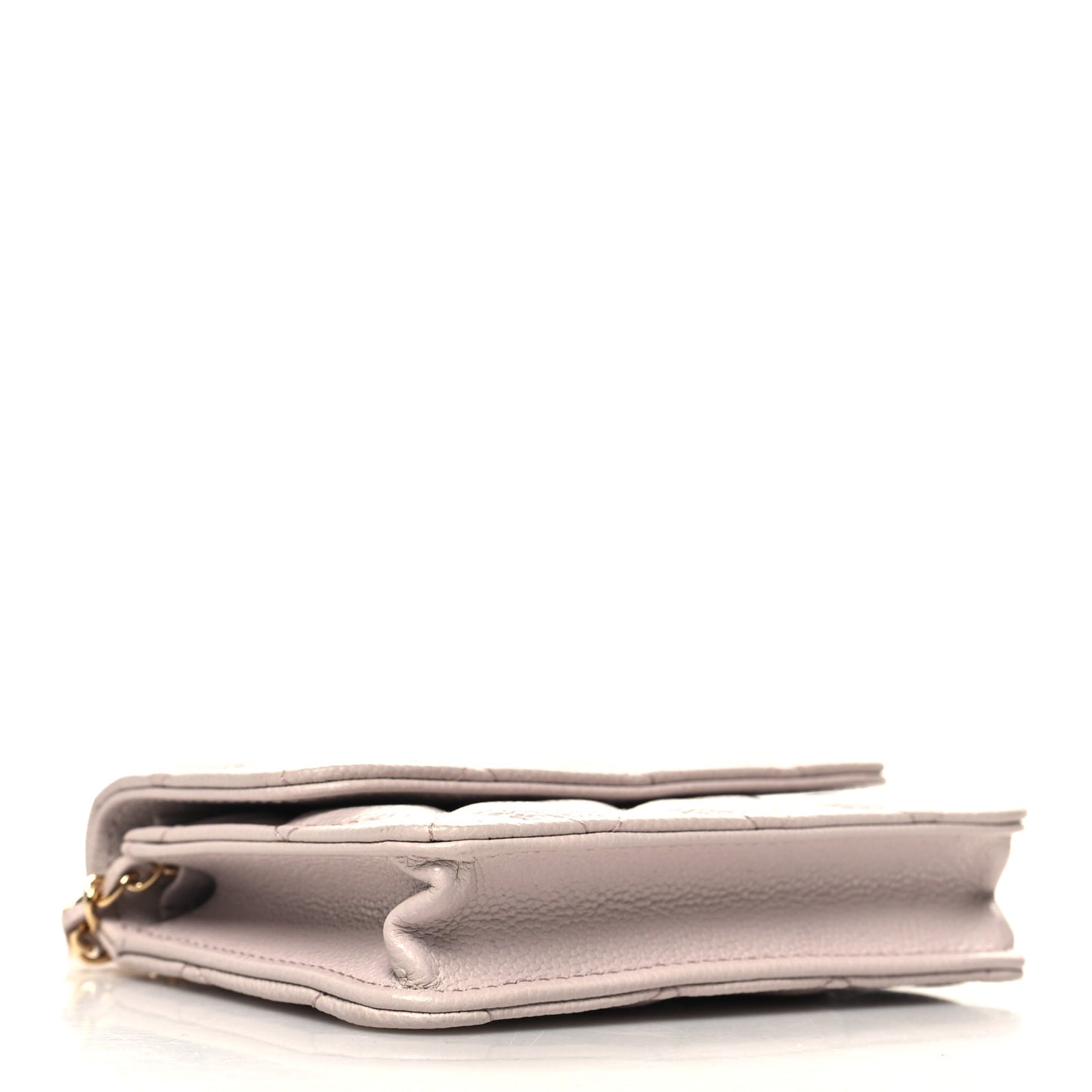 Caviar Quilted Miss Coco Clutch With Chain Light Purple
