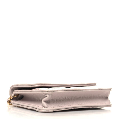 Chanel Caviar Quilted Miss Coco Clutch With Chain Light Purple 4 of 12