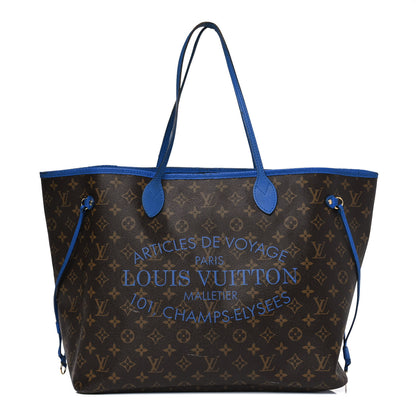 Louis Vuitton Monogram Articles de Voyage Ikat Neverfull GM Grand Blue 1 of 17