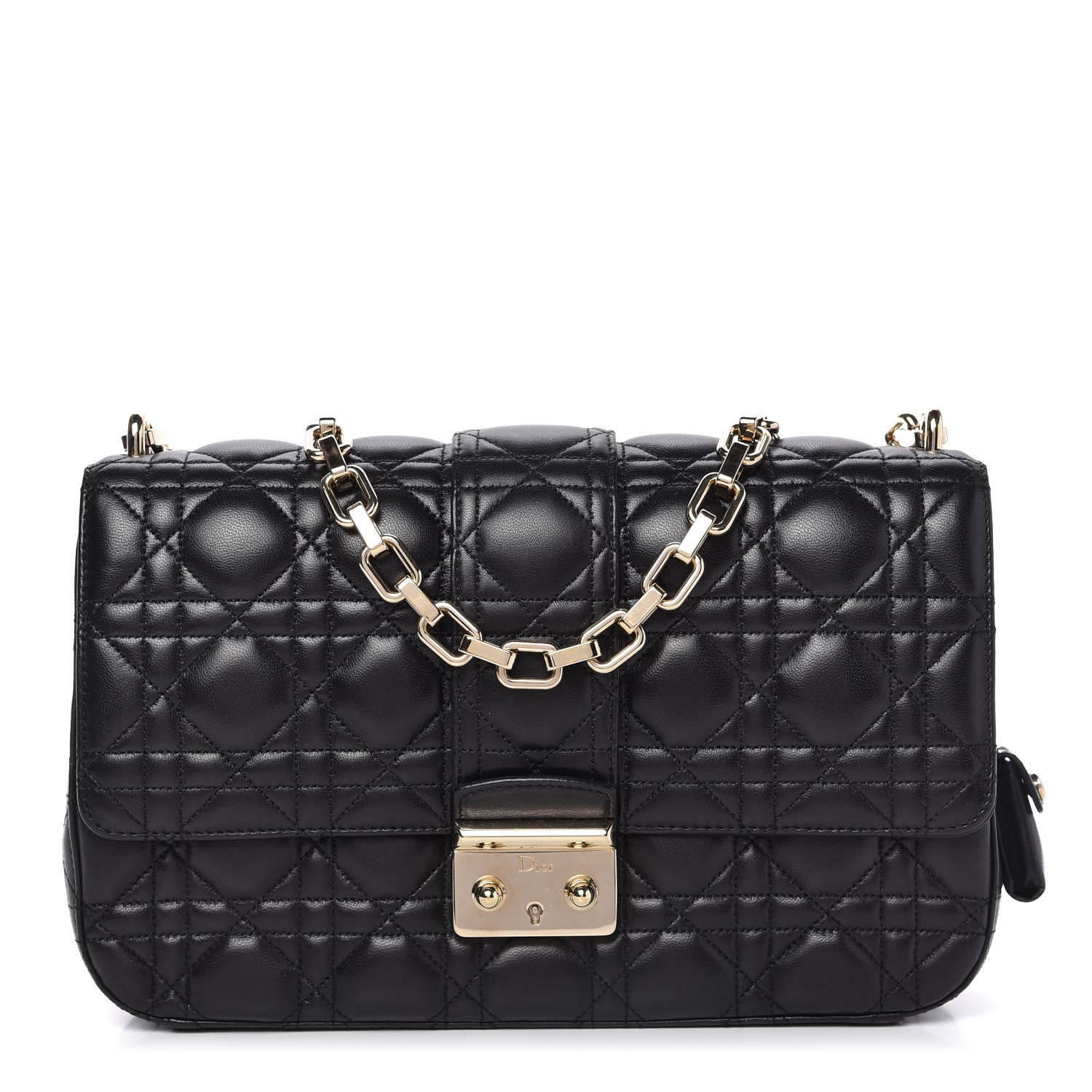 Christian Dior Lambskin Cannage Medium Miss Dior Flap Black 1 of 13