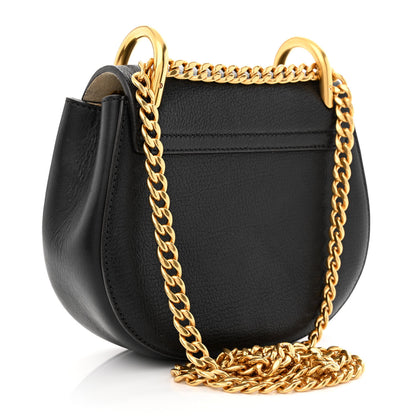 Chloe Grained Lambskin Mini Drew Shoulder Bag Black 3 of 12