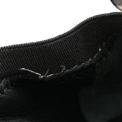 Chanel Fabric Checkered CC Elastic Cap Toe Ballerina Flats 39 Black White 9 of 11