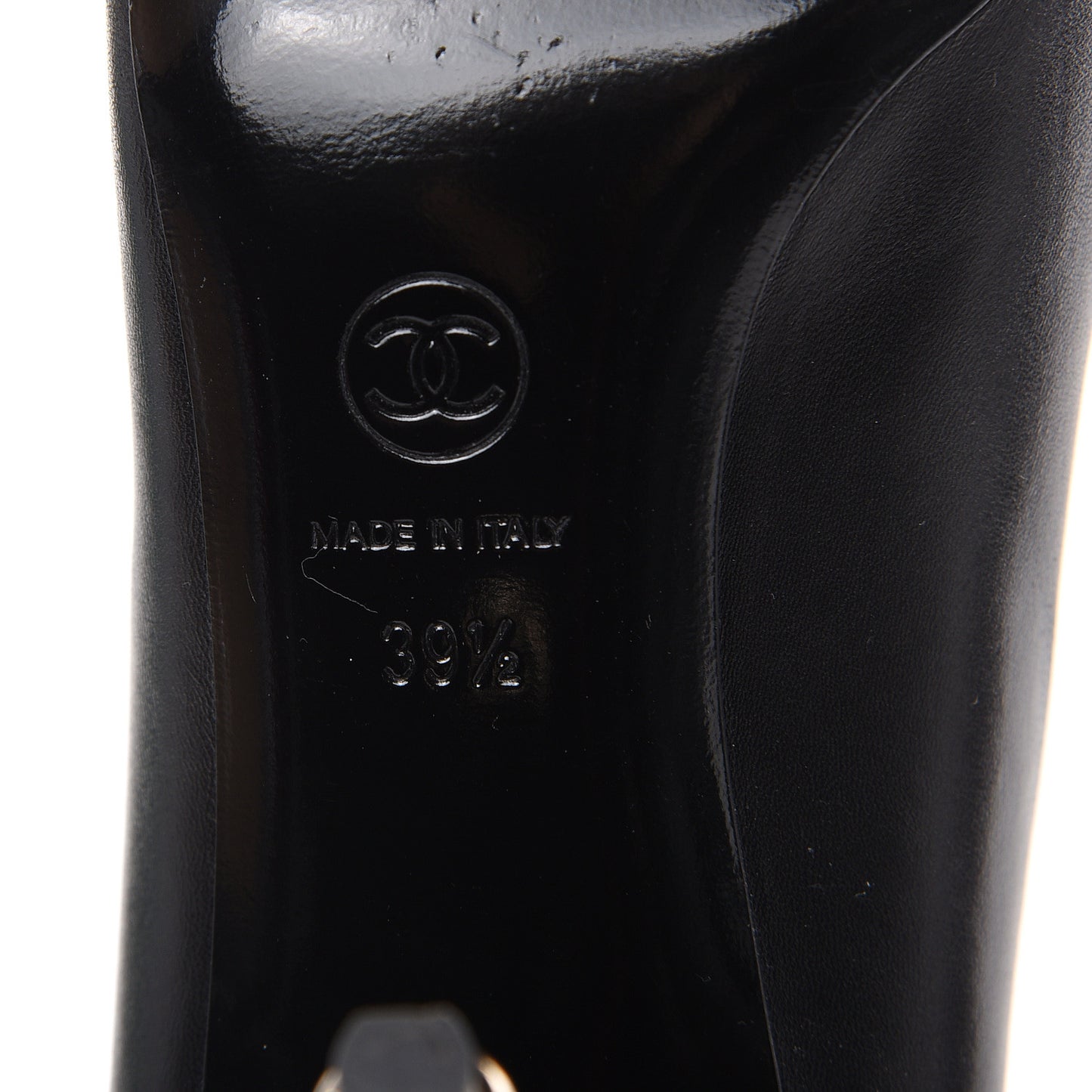 Lambskin Camellia Pumps 39.5 Black