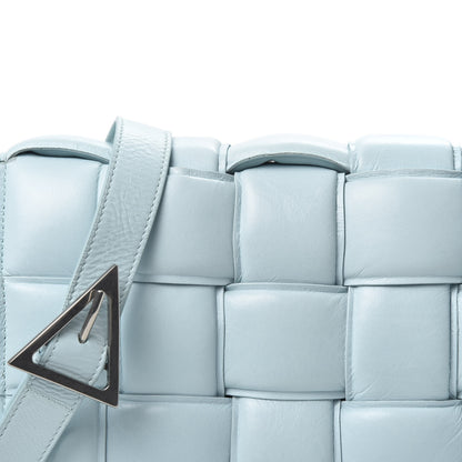 Bottega Veneta Paper Calfskin Maxi Intreccio Padded Cassette Crossbody Bag Ice 8 of 8
