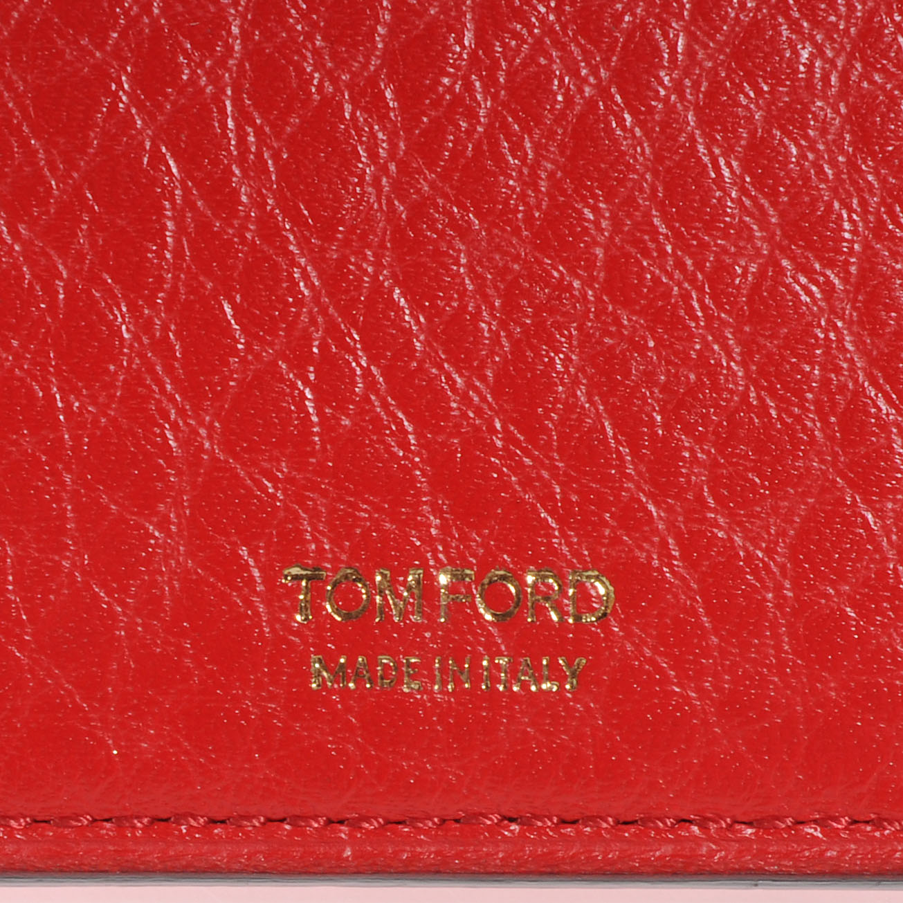 Tom Ford Leather Snap Front Continental Wallet Red Flame 6 of 8