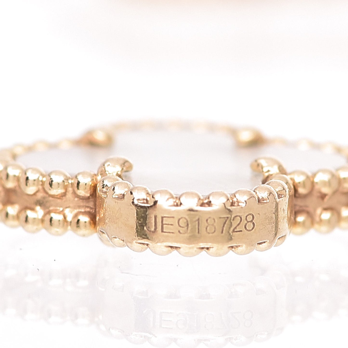 18K Yellow Gold Mother of Pearl 5 Motifs Vintage Alhambra Bracelet