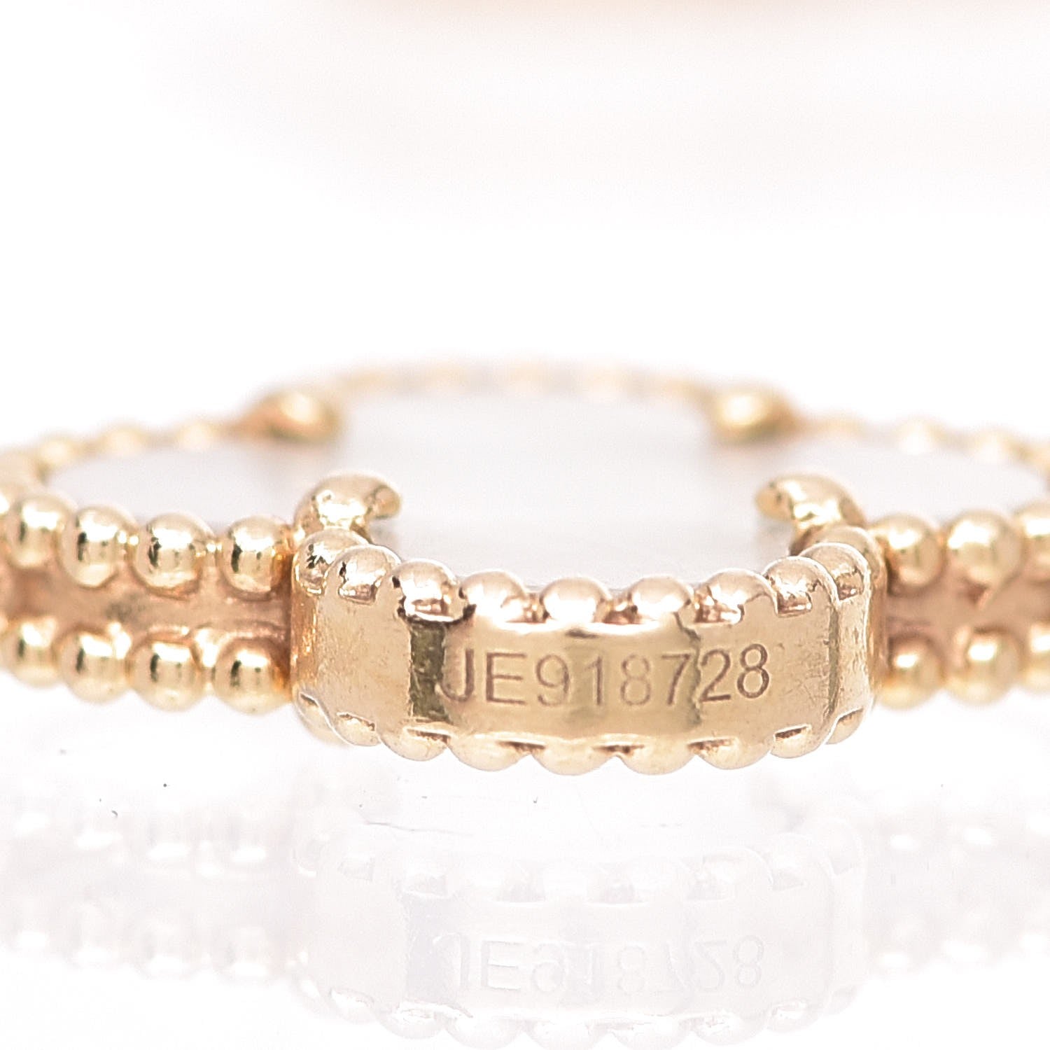 Van Cleef & Arpels 18K Yellow Gold Mother of Pearl 5 Motifs Vintage Alhambra Bracelet 5 of 6