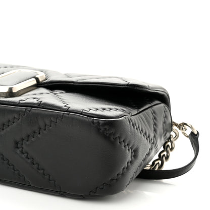 Marc Jacobs Lambskin Quilted J Marc Large Shoulder Bag Black 10 of 10