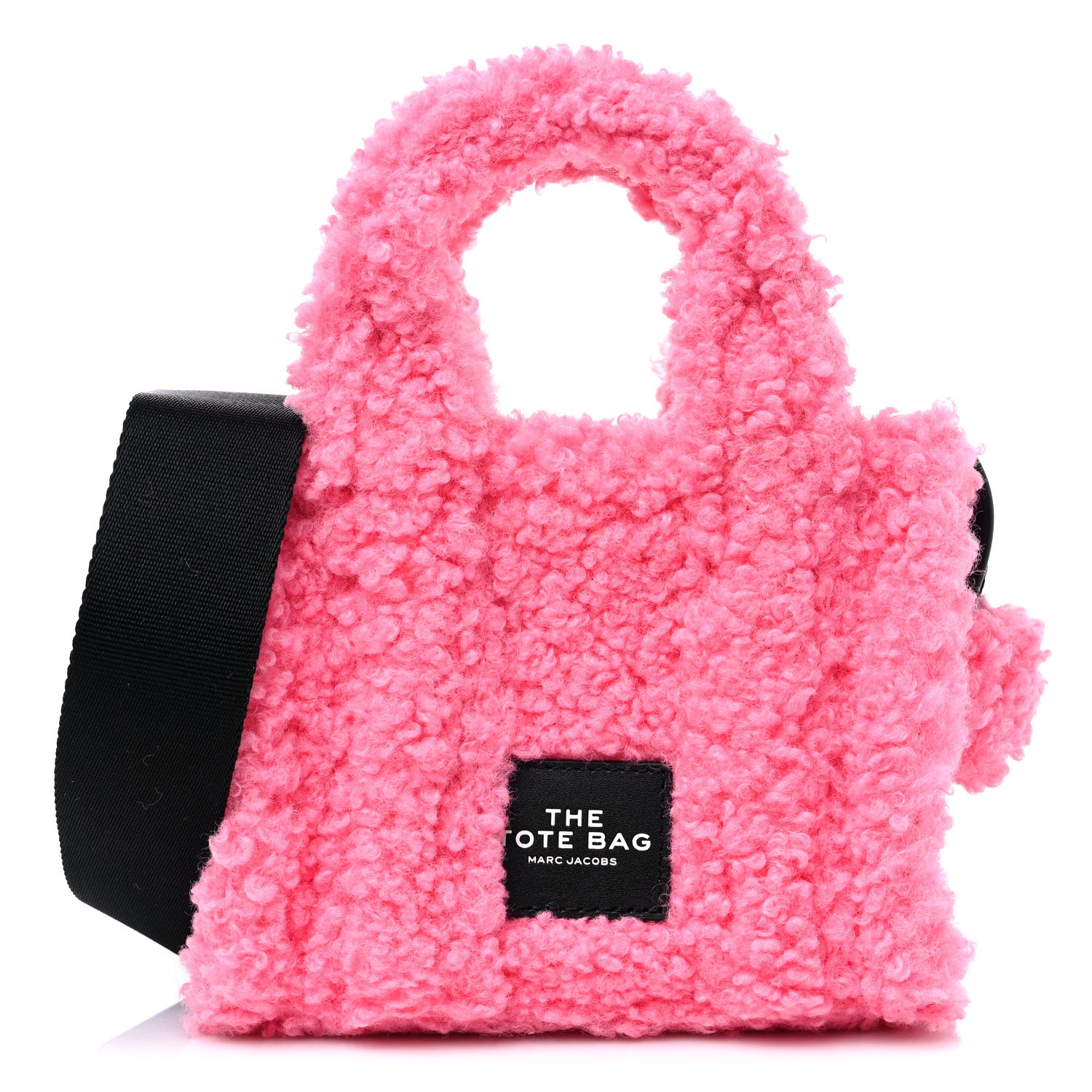 Marc Jacobs Polyester Cotton Mini The Teddy Traveler Tote Bag Pink 1 of 10