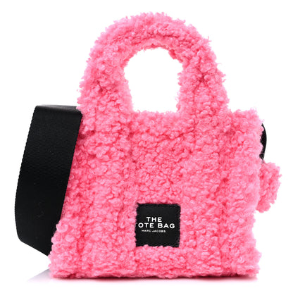 Marc Jacobs Polyester Cotton Mini The Teddy Traveler Tote Bag Pink 1 of 10