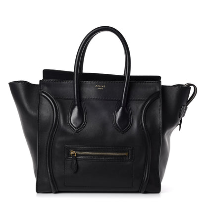 Celine Smooth Calfskin Mini Luggage Black 1 of 8