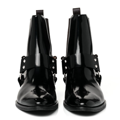 Louis Vuitton Calfskin Monogram Rhapsody Ankle Boots 38 Black 2 of 7