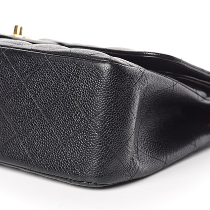 Chanel Caviar Quilted Jumbo Double Flap Black 6 of 12