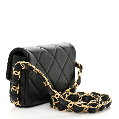Chanel Lambskin Quilted Mini Flap CC Links Flap Black 3 of 11