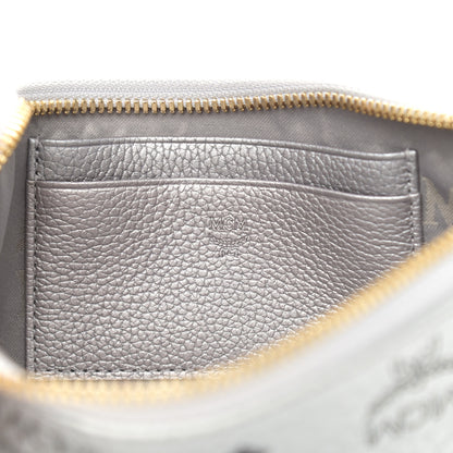 MCM Metallic Visetos Crossbody Tech Pouch Silver 5 of 10