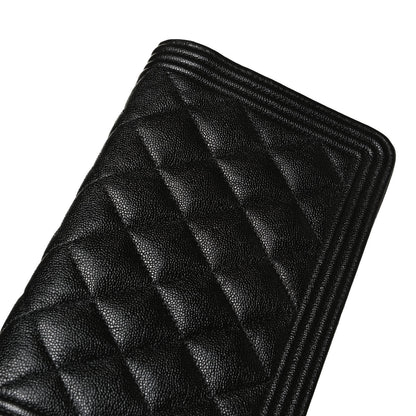Chanel Caviar Quilted Boy Wallet On Chain WOC Black 13 of 20
