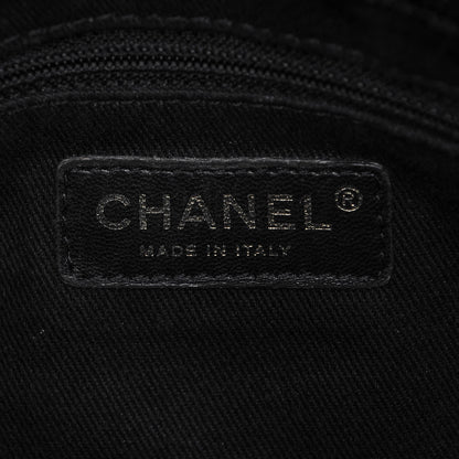 Chanel Crumpled Grained Calfskin Medium Coco Pleats Messenger Flap Black 6 of 9