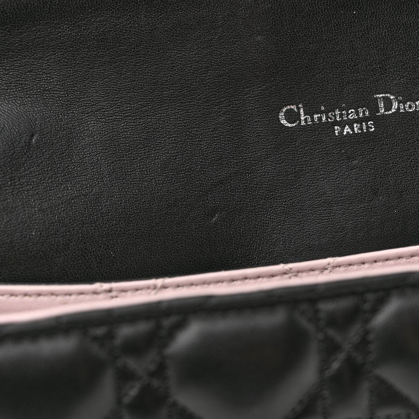 Lambskin Cannage Medium Miss Dior Flap Black