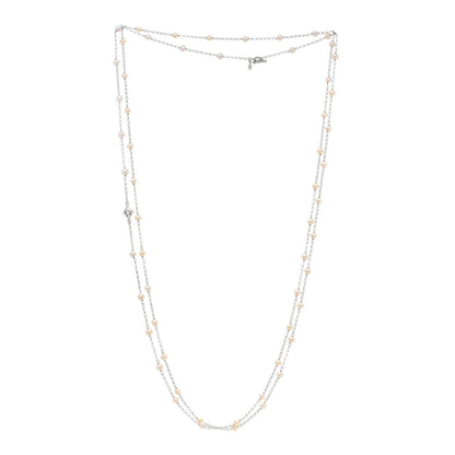 David Yurman Sterling Silver Freshwater Pearl Bead Chain Necklace 2 of 3