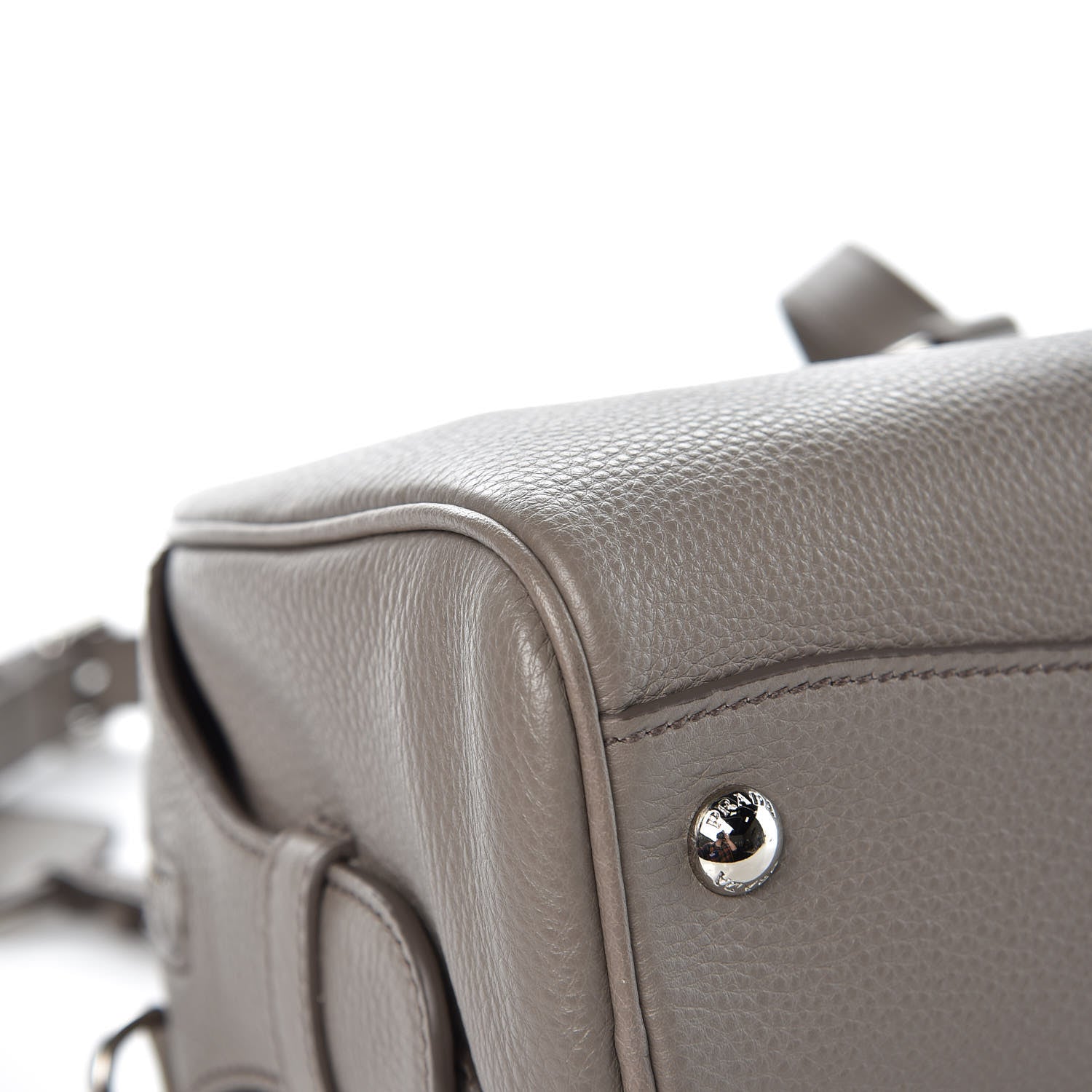 Prada Vitello Daino Bowling Bag Argilla 12 of 12