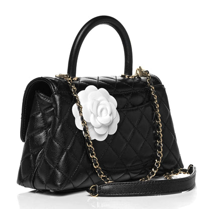 Chanel Caviar Quilted Mini Coco Handle Flap Black 3 of 9