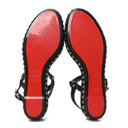 Christian Louboutin Nappa Pyraclou 60 Platform Sandals 41 Black 6 of 8