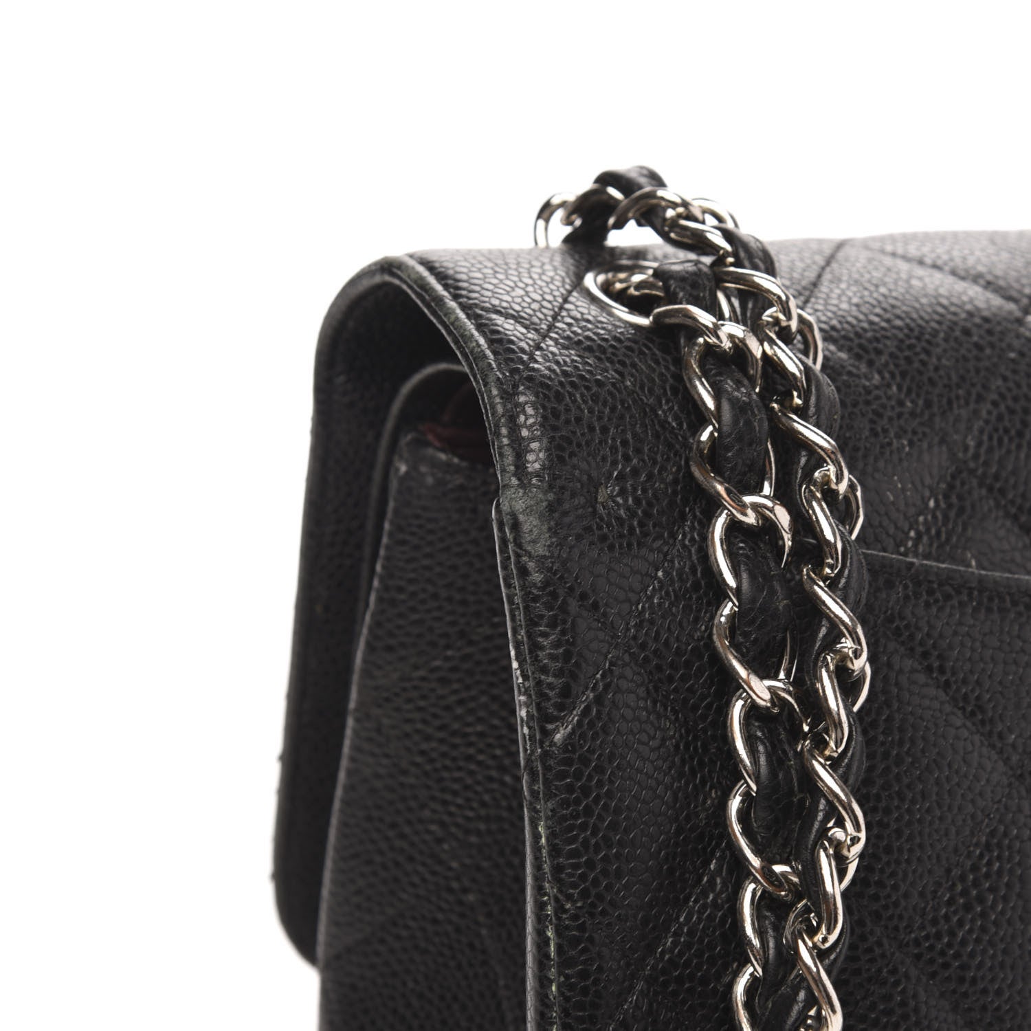 Chanel Caviar Quilted Jumbo Double Flap Black 8 of 20