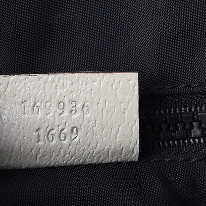 Gucci Coated Canvas Large Trademark Logo Travel Tote Black 7 of 8