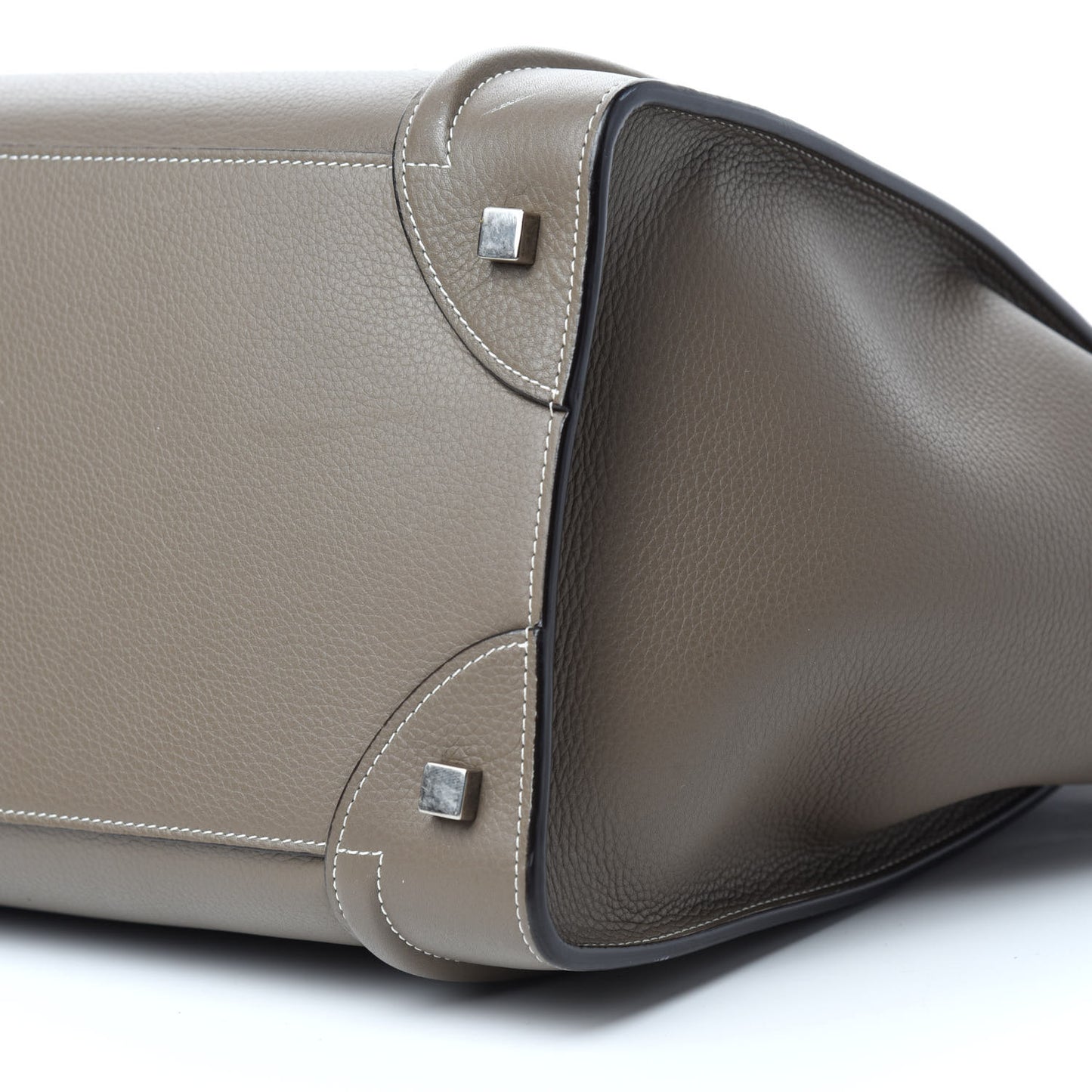 Drummed Calfskin Mini Luggage Souris