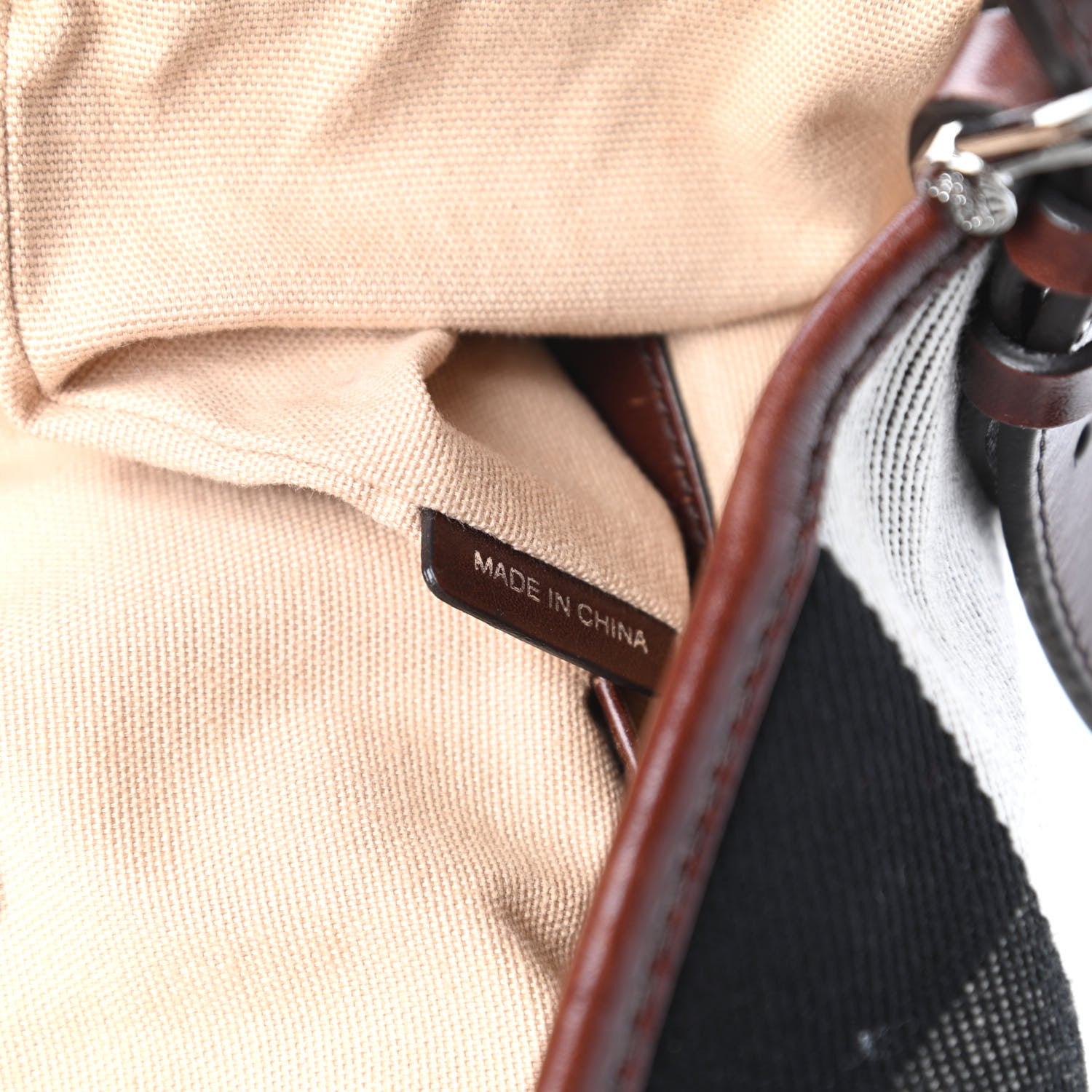 Burberry Canvas Mega Check Print Tote Beige 10 of 11