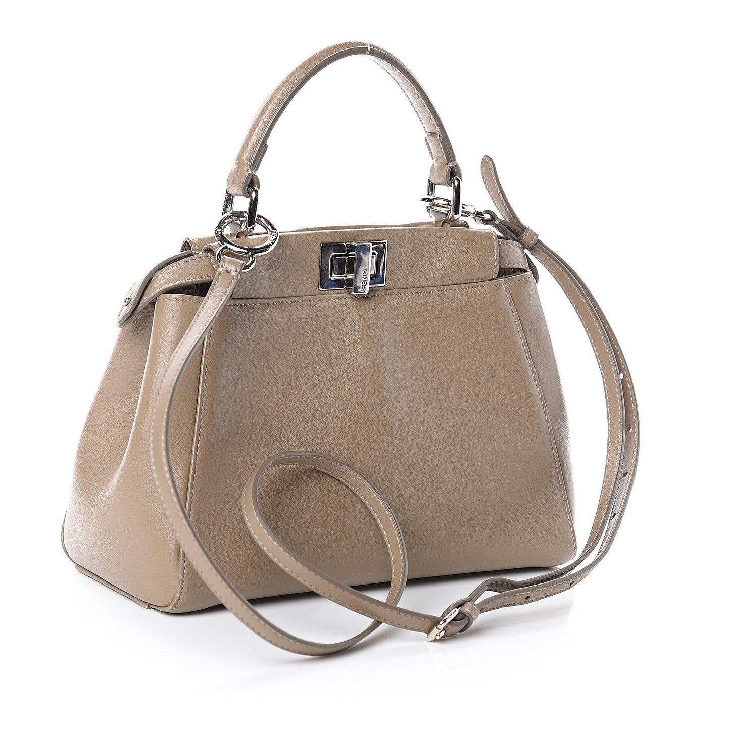 Nappa Mini Peekaboo Iconic Satchel Tortora
