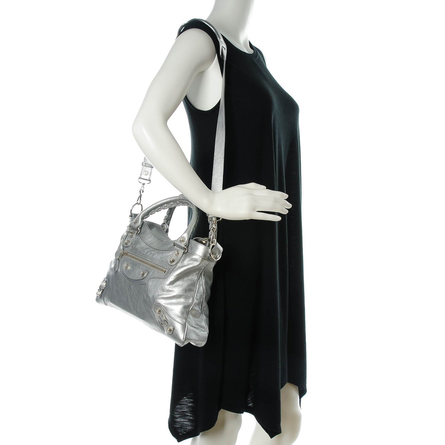 Agneau Giant 12 Silver Hardware Town Gris Aluminum