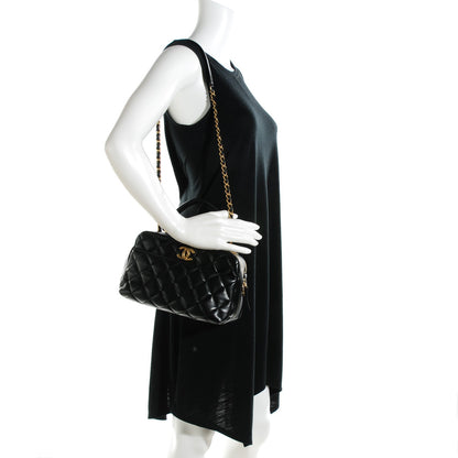 Chanel Lambskin Quilted Small Trendy CC Bowling Bag Black 2 of 8