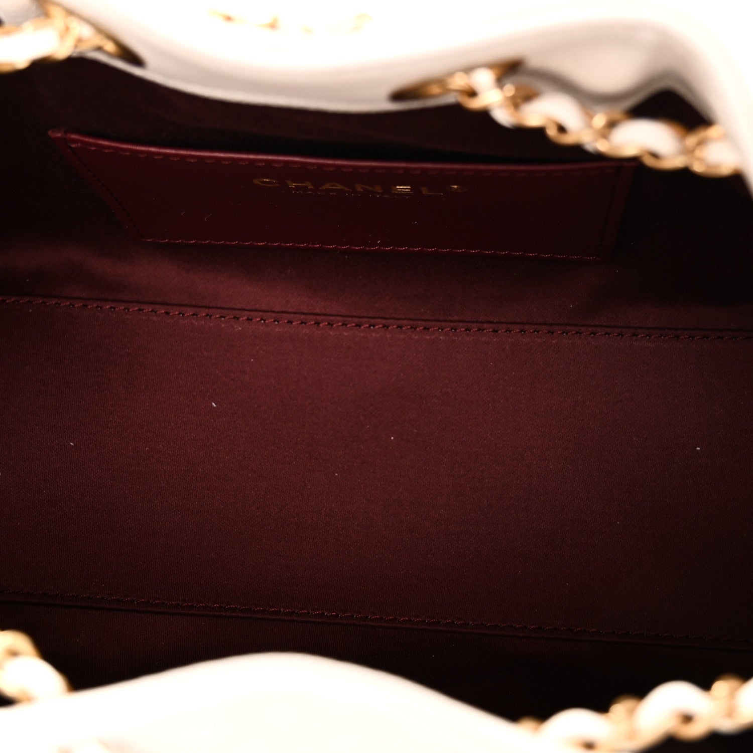 Chanel Caviar Quilted Mini Chanel 25 Handbag White 5 of 11