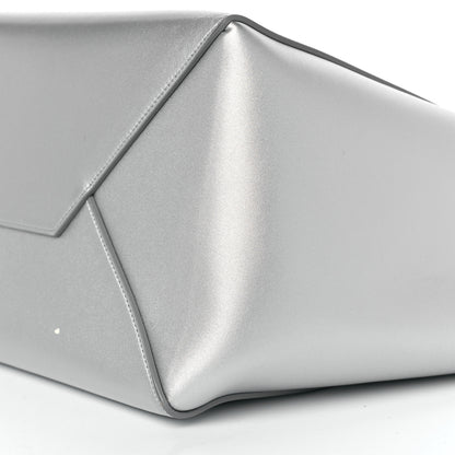 Celine Metallic Grained Calfskin Horizontal Cabas Phantom Silver 8 of 10