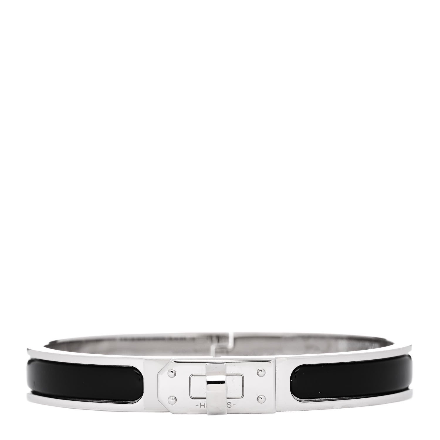Hermes Enamel Mini Clic Kelly Bracelet PM Black 1 of 4