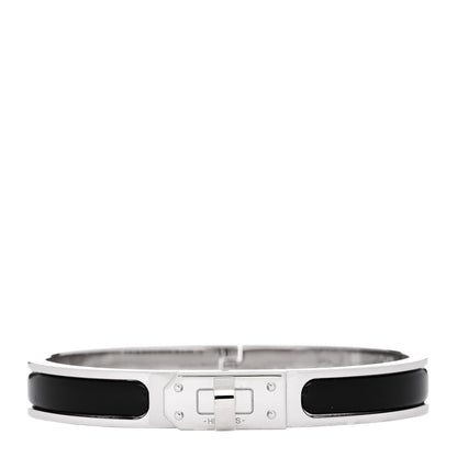 Hermes Enamel Mini Clic Kelly Bracelet PM Black 1 of 4