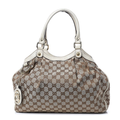 Gucci Monogram Medium Sukey Tote Off White 1 of 17