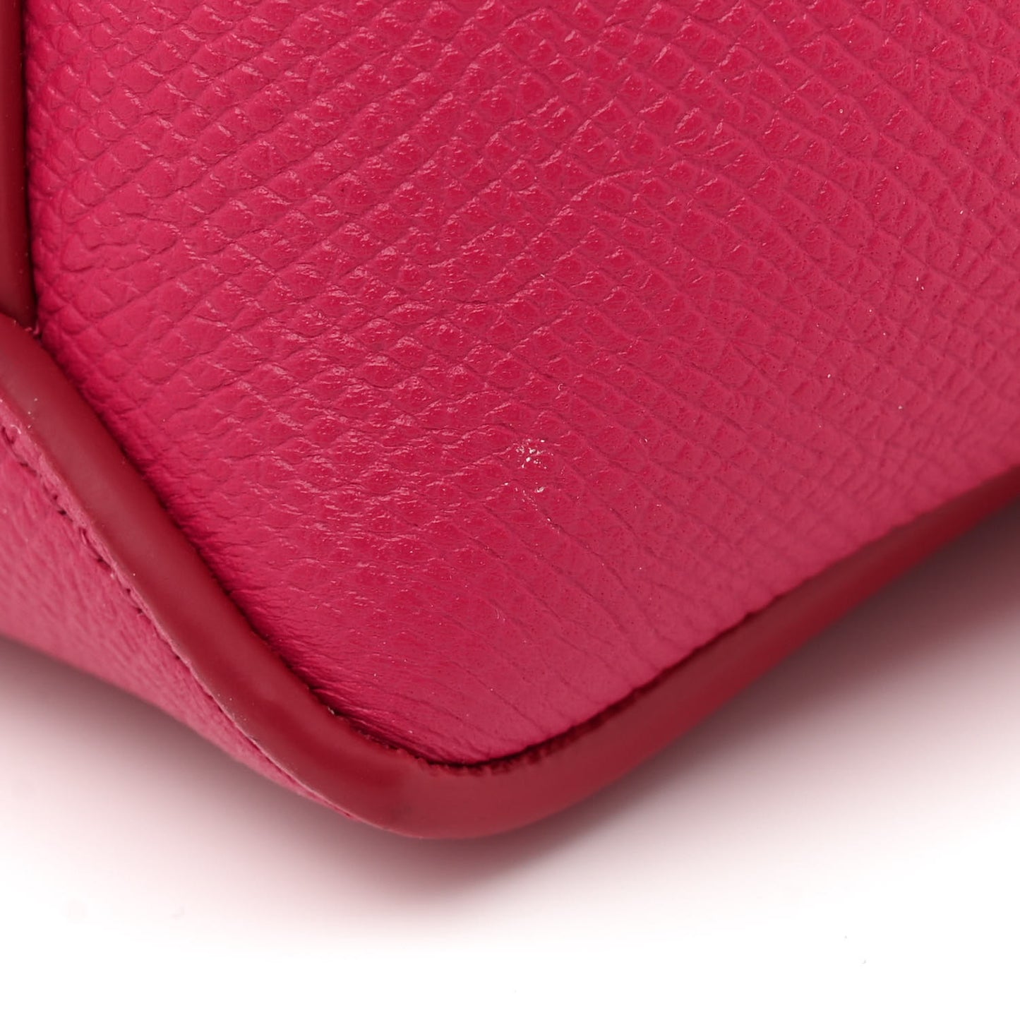 Grained Calfskin Nano Belt Bag Raspberry
