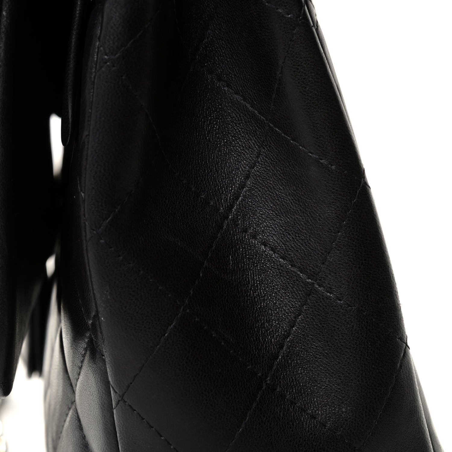 Chanel Lambskin Quilted Maxi Single Flap Black 10 of 11