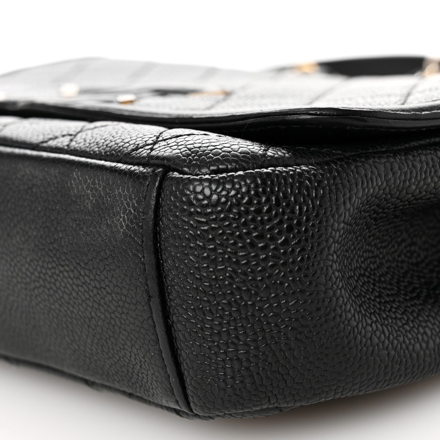 Chanel Caviar Quilted Medium CC Filigree Flap Black 10 of 11