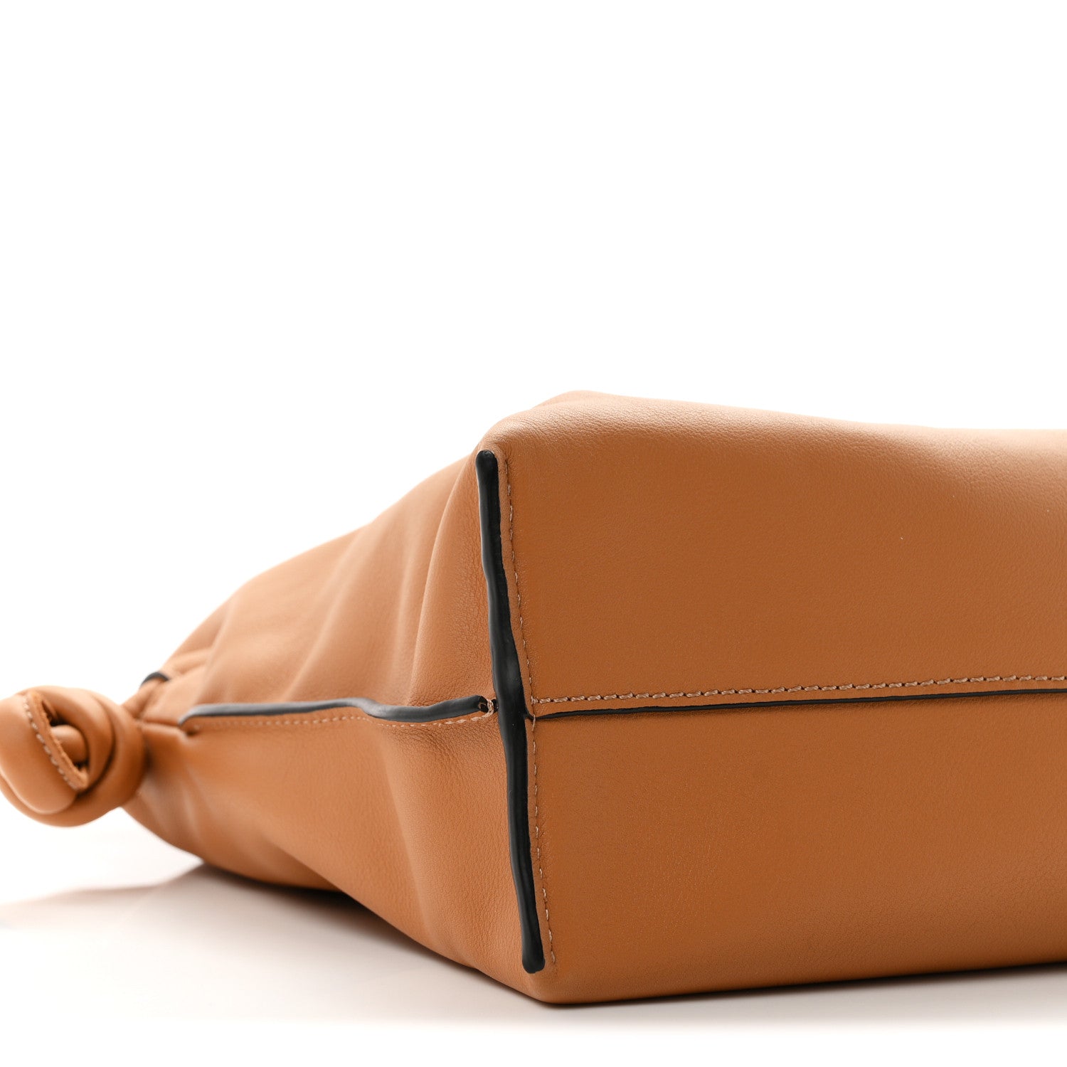 Loewe Nappa Calfskin Medium Flamenco Knot Clutch Warm Desert 9 of 11