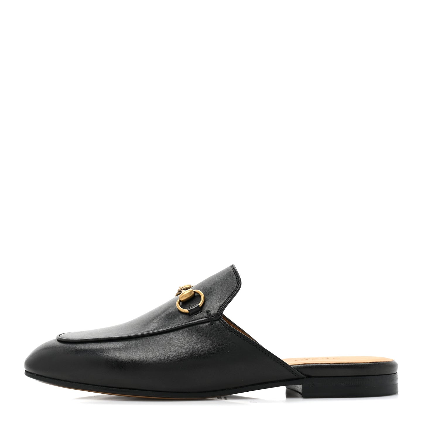 Calfskin Womens Princetown Slippers 37 Black