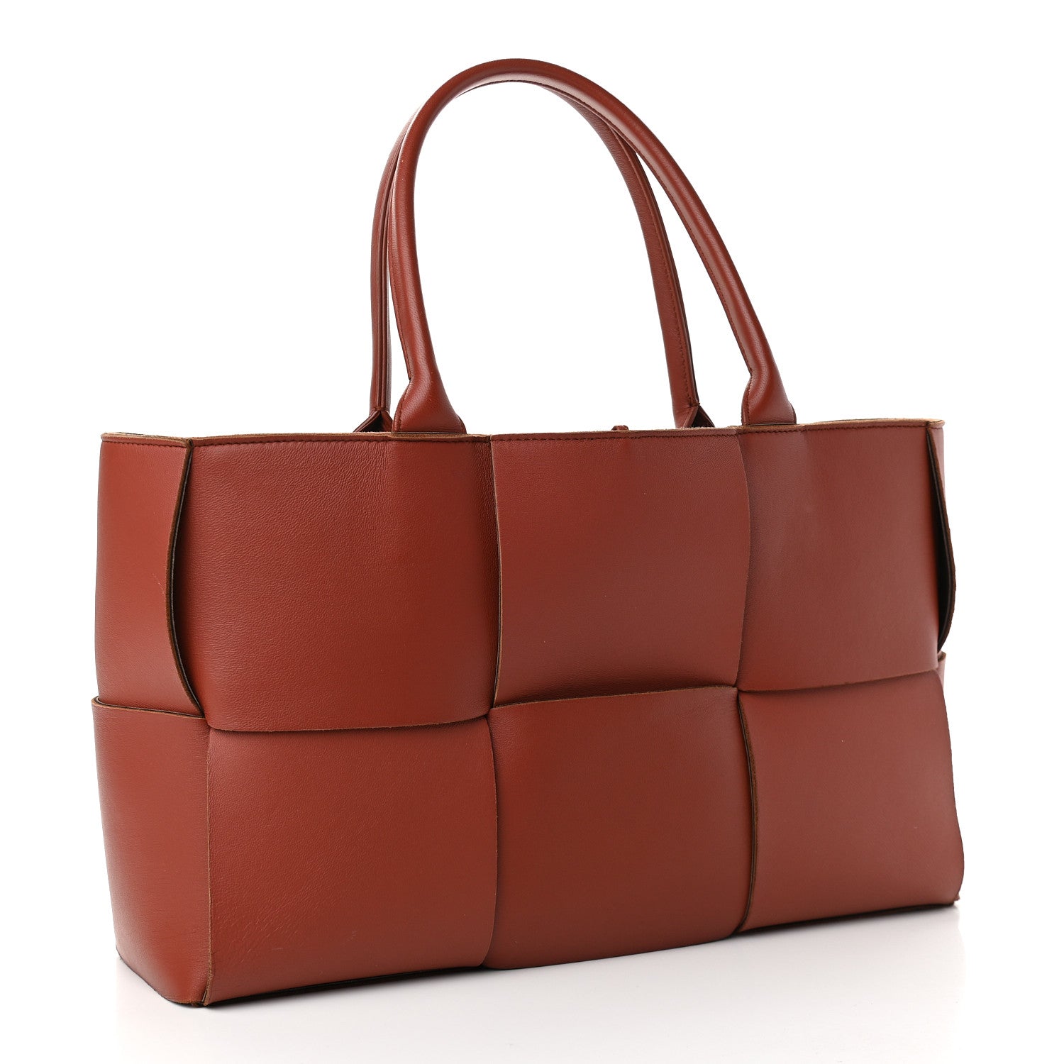 Bottega Veneta Nappa Maxi Intrecciato Medium Arco Tote Rust 4 of 13