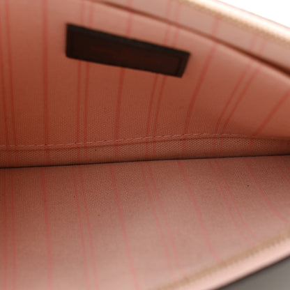 Louis Vuitton Damier Ebene Neverfull MM GM Pochette Rose Ballerine 5 of 9