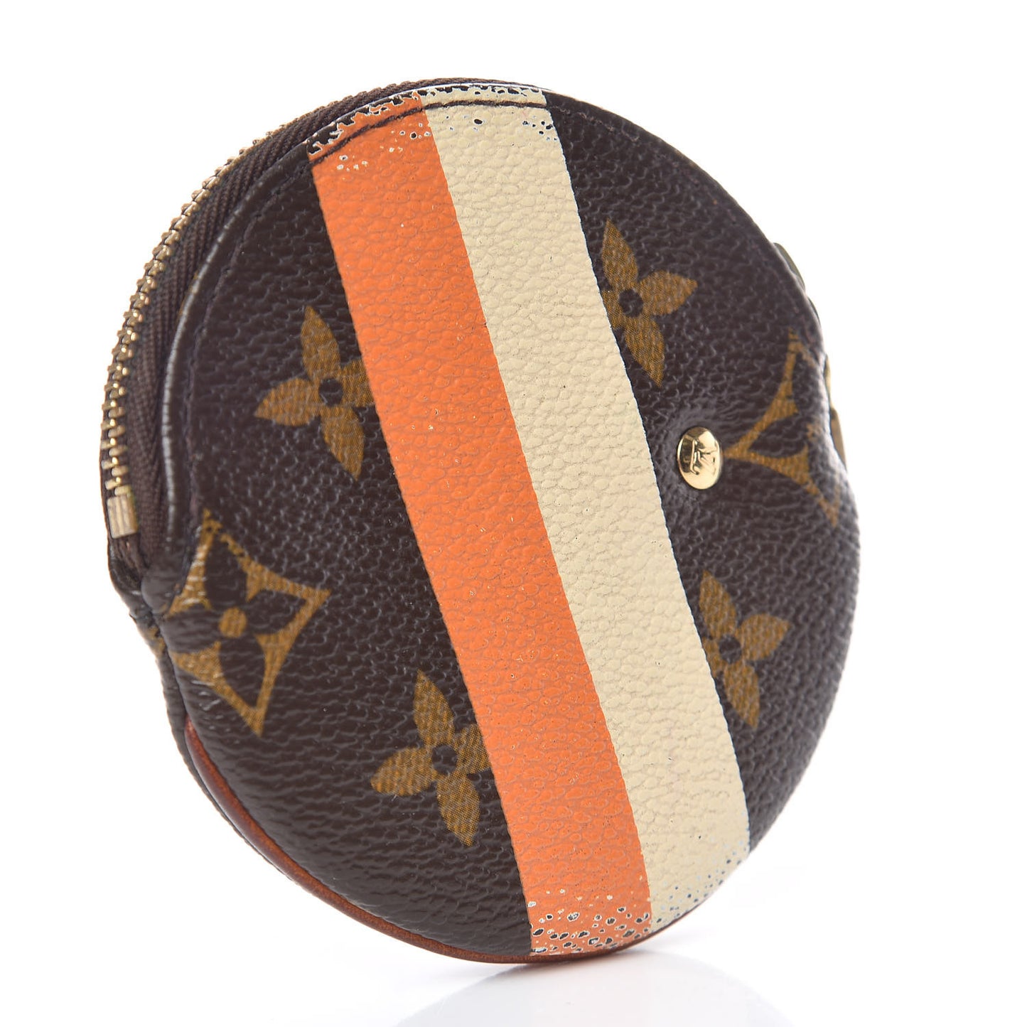 Monogram Groom Round Coin Purse